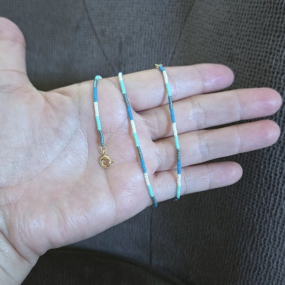 Gorjana "Gigi Stripe" Glass🪟 Bead Necklace - NWT - Picture 5 of 16